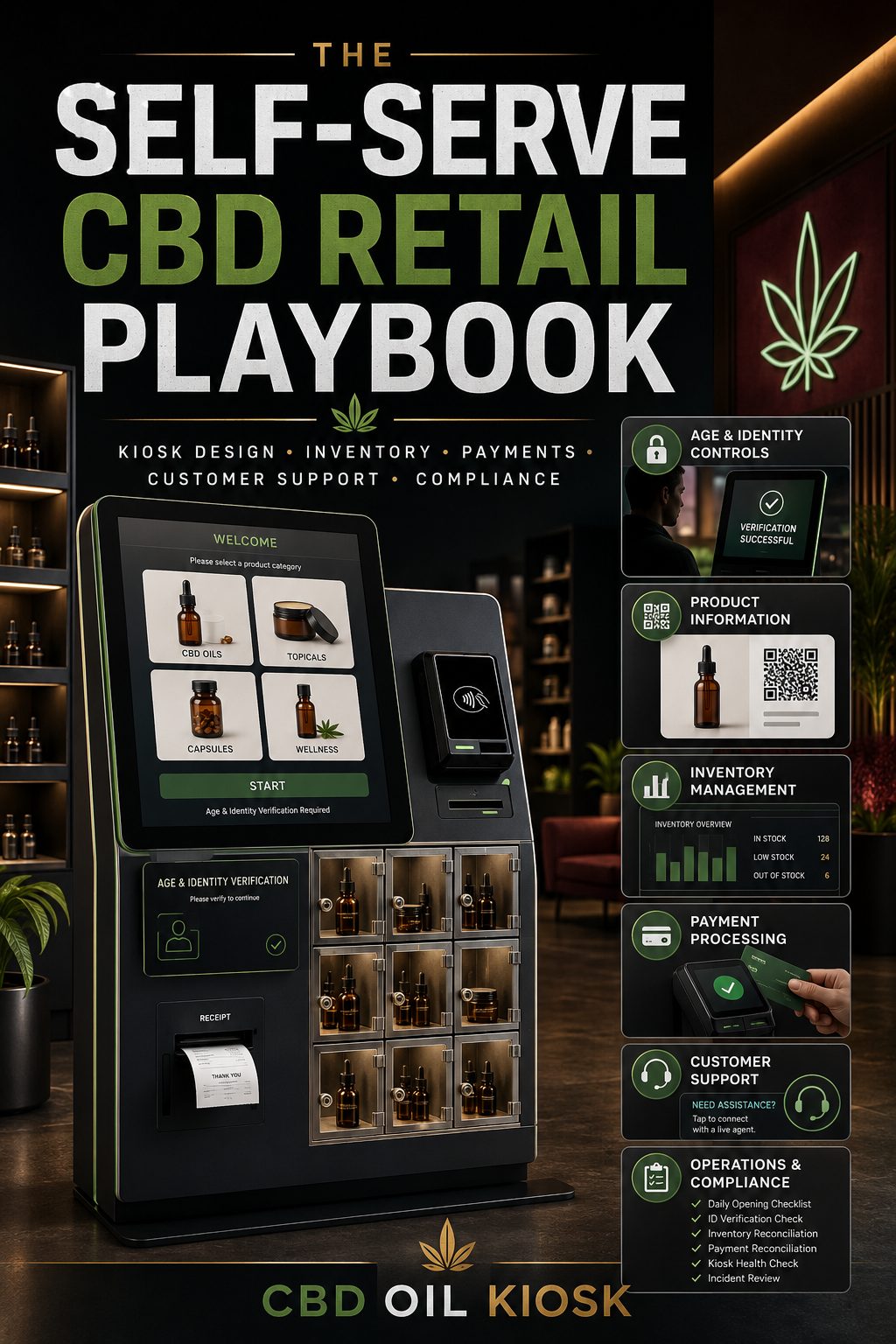 The Self-Serve CBD Retail Playbook โ eBook cover